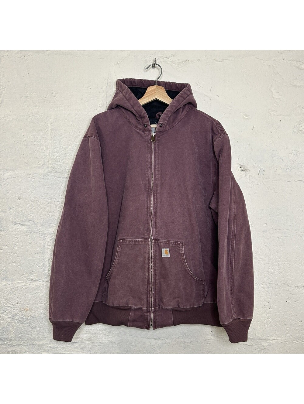 Y2K Carhartt Quilted Active Jacket “Deep Plum” WJ130 DPM